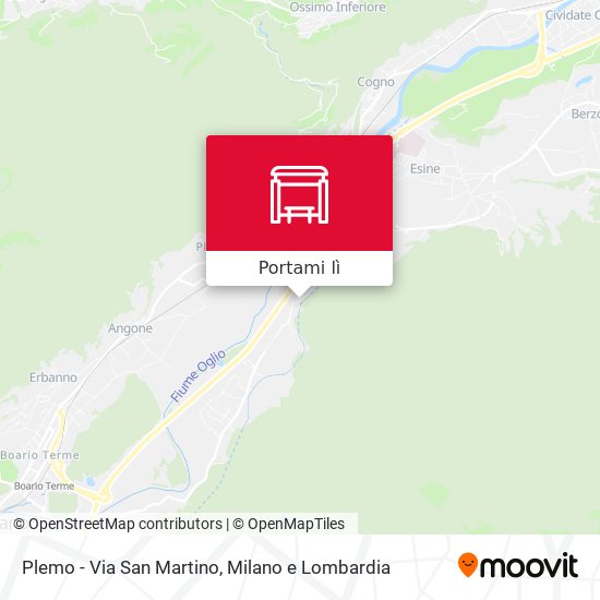 Mappa Plemo - Via San Martino