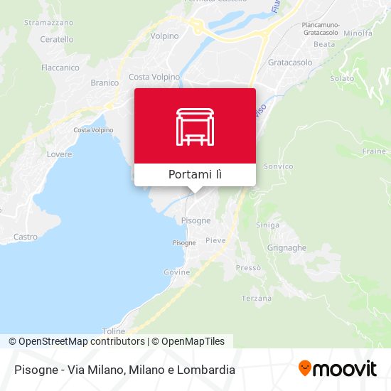 Mappa Pisogne - Via Milano