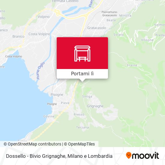 Mappa Dossello - Bivio Grignaghe