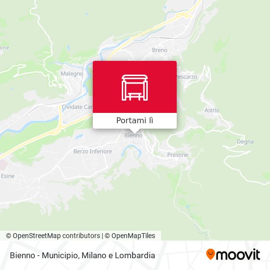 Mappa Bienno - Municipio
