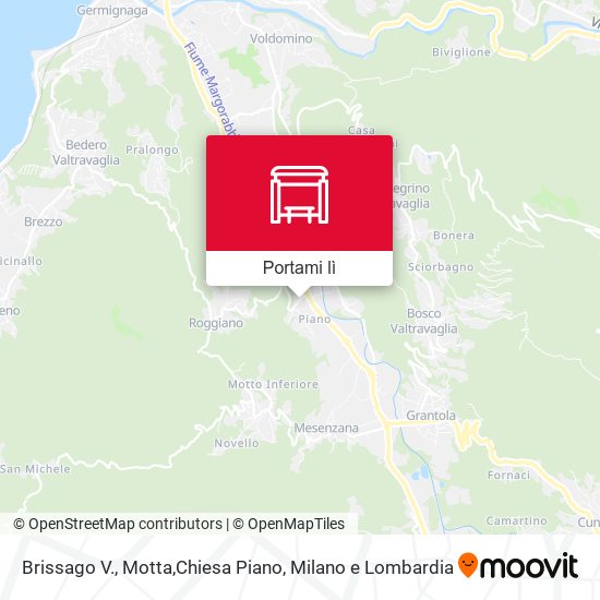 Mappa Brissago V., Motta,Chiesa Piano