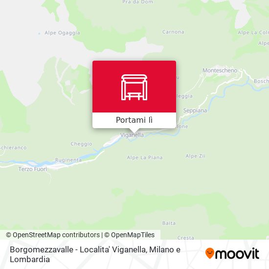 Mappa Borgomezzavalle - Localita' Viganella
