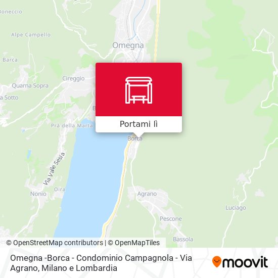 Mappa Omegna -Borca - Condominio Campagnola - Via Agrano