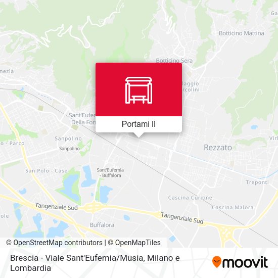 Mappa Brescia - Viale Sant'Eufemia / Musia