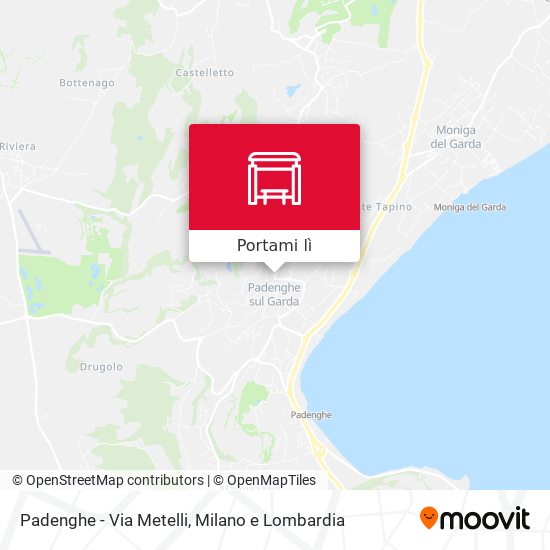 Mappa Padenghe - Via Metelli