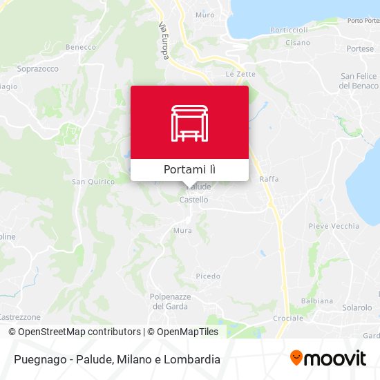 Mappa Puegnago - Palude