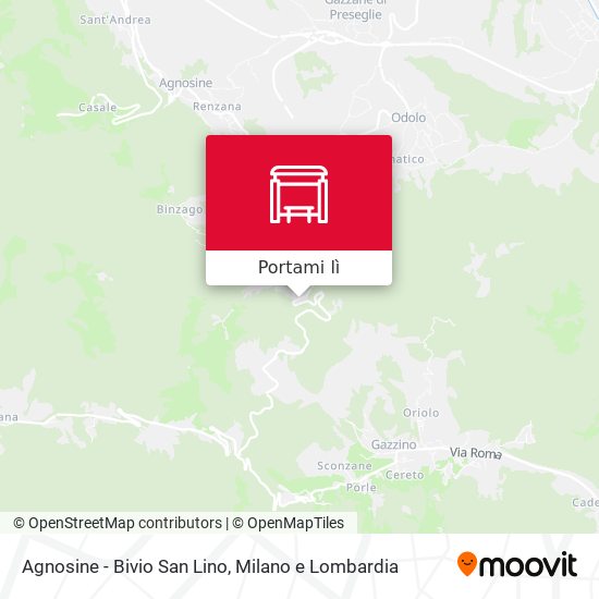 Mappa Agnosine - Bivio San Lino