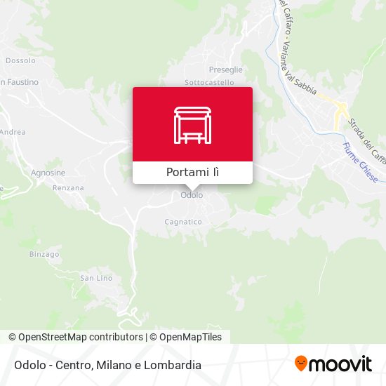 Mappa Odolo - Centro