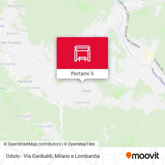 Mappa Odolo - Via Garibaldi