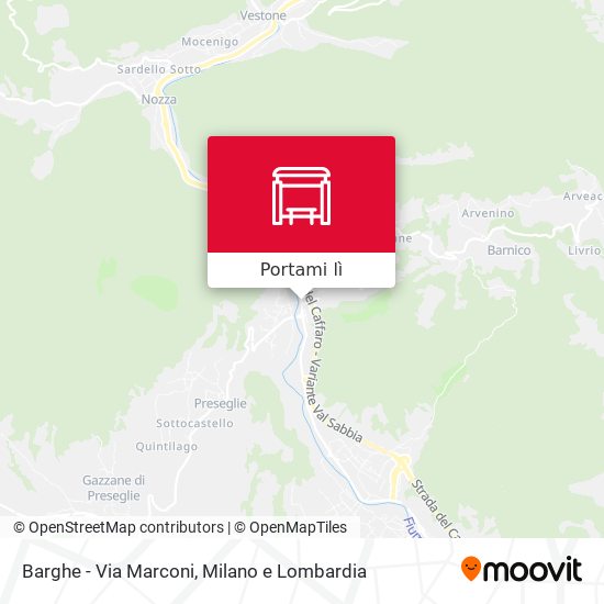 Mappa Barghe - Via Marconi