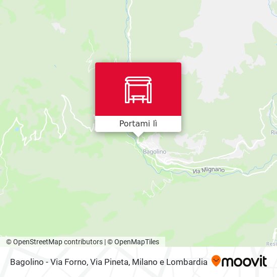 Mappa Bagolino - Via Forno, Via Pineta