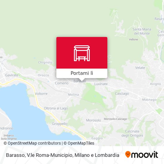 Mappa Barasso, V.le Roma-Municipio