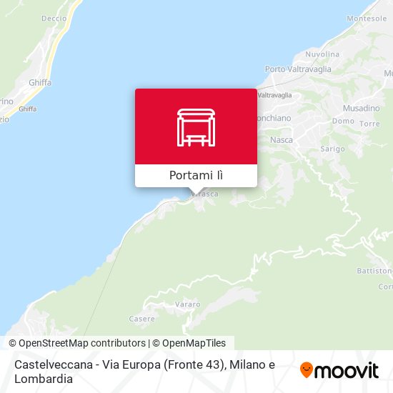 Mappa Castelveccana - Via Europa (Fronte 43)