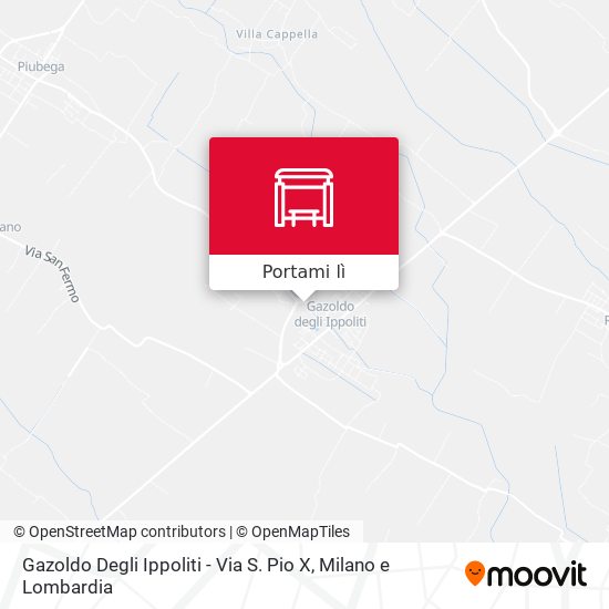 Mappa Gazoldo Degli Ippoliti - Via S. Pio X