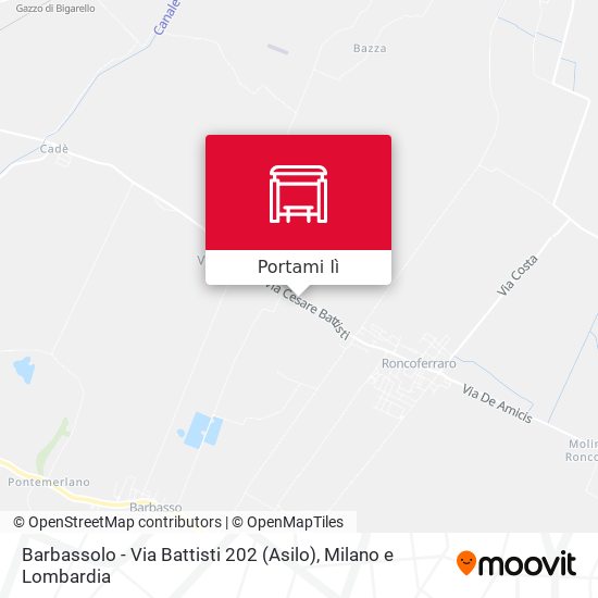 Mappa Barbassolo - Via Battisti 202 (Asilo)