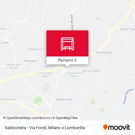 Mappa Sabbioneta - Via Fondi
