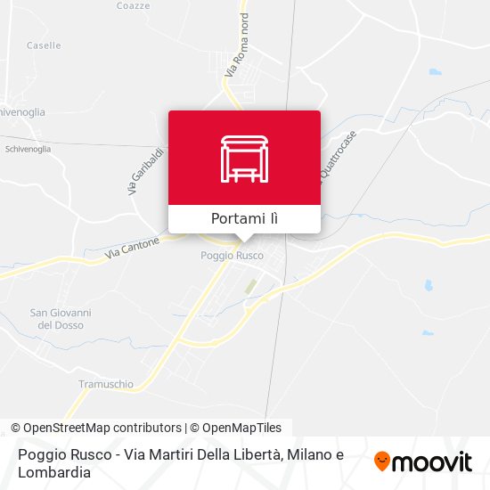 Mappa Poggio Rusco - Via Martiri Della Libertà