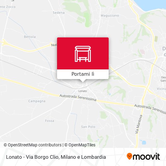 Mappa Lonato - Via Borgo Clio