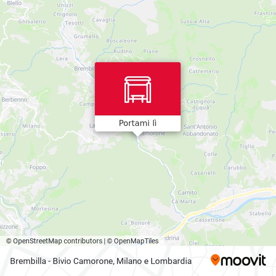 Mappa Brembilla - Bivio Camorone
