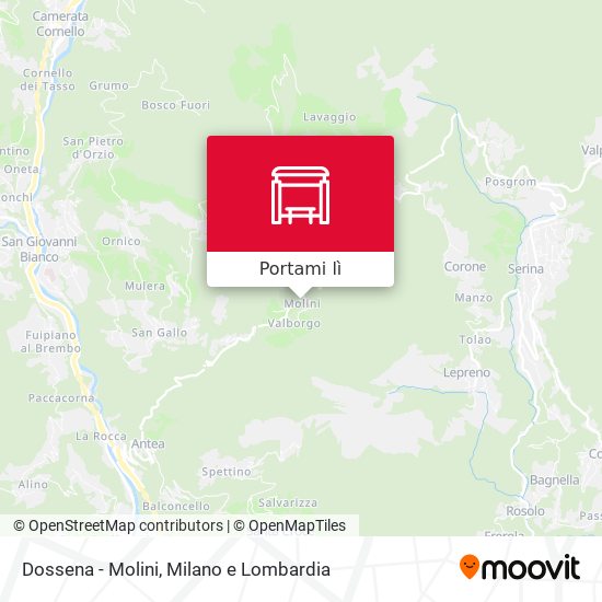 Mappa Dossena - Molini