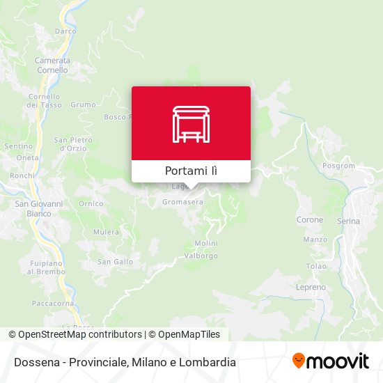 Mappa Dossena - Provinciale