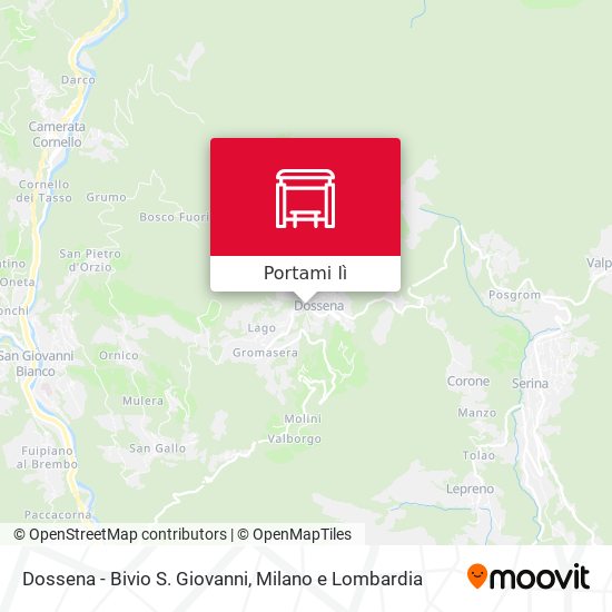 Mappa Dossena - Bivio S. Giovanni
