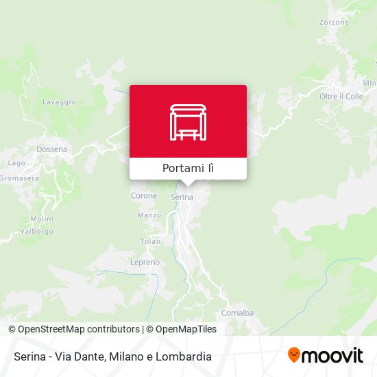 Mappa Serina - Via Dante
