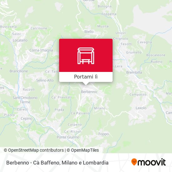 Mappa Berbenno - Cà Baffeno
