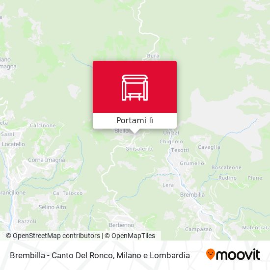 Mappa Brembilla - Canto Del Ronco