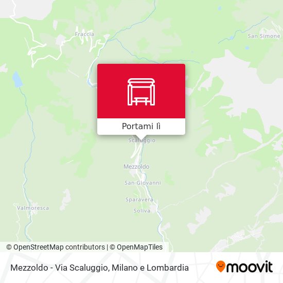 Mappa Mezzoldo - Via Scaluggio