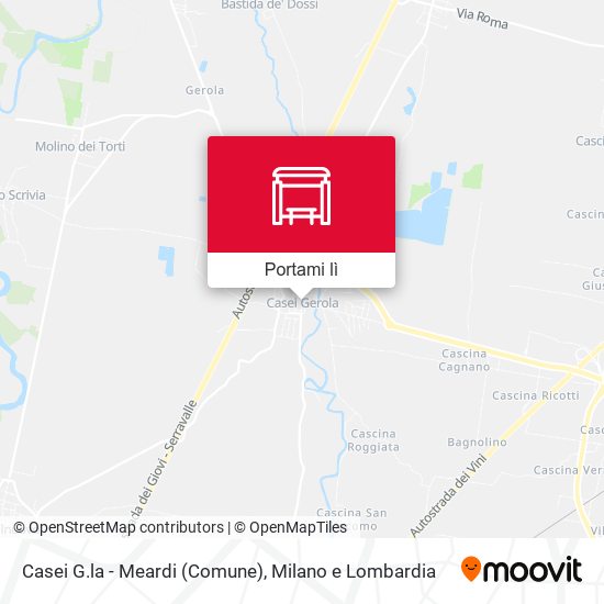 Mappa Casei G.la - Meardi (Comune)