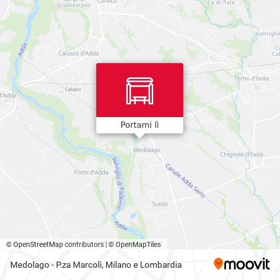Mappa Medolago - P.za Marcoli