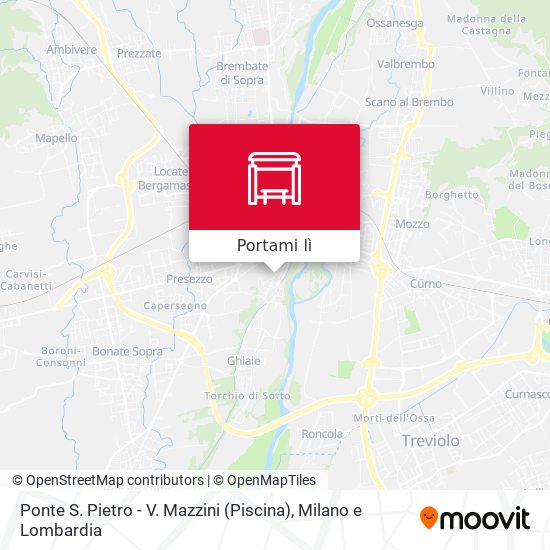 Mappa Ponte S. Pietro - V. Mazzini (Piscina)