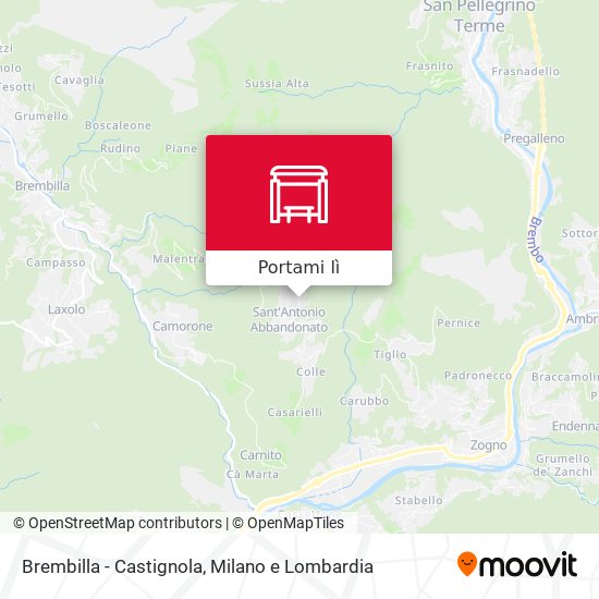 Mappa Brembilla - Castignola