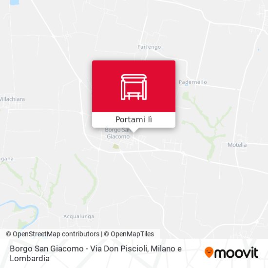 Mappa Borgo San Giacomo - Via Don Piscioli