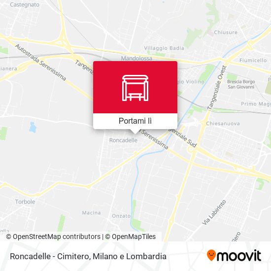 Mappa Roncadelle - Cimitero