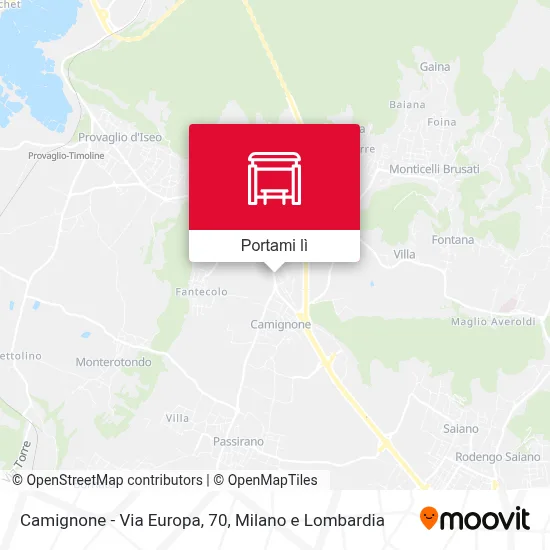 Mappa Camignone - Via Europa, 70