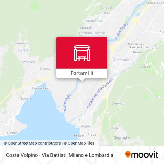 Mappa Costa Volpino - Via Battisti