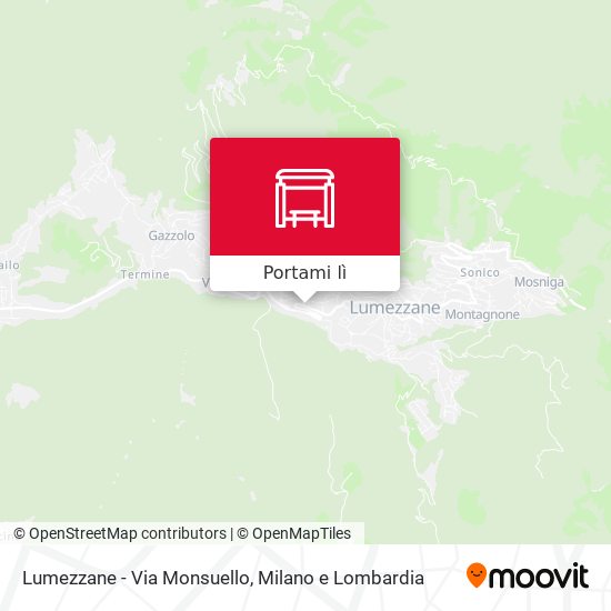Mappa Lumezzane - Via Monsuello