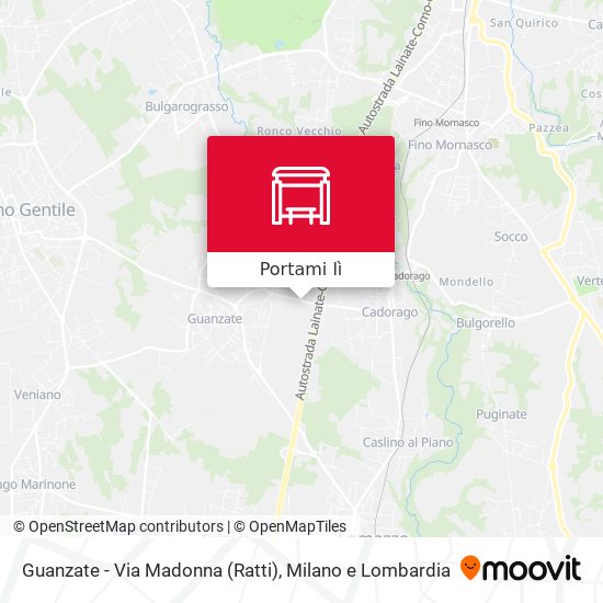Mappa Guanzate - Via Madonna (Ratti)