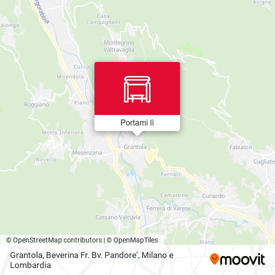 Mappa Grantola, Beverina Fr. Bv. Pandore'