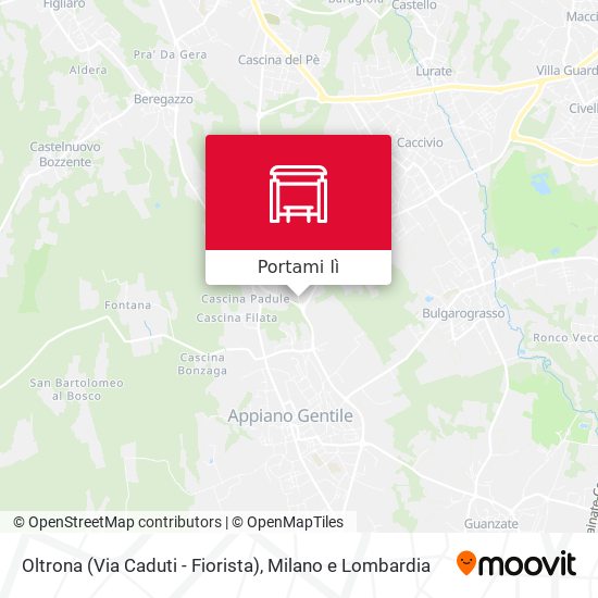 Mappa Oltrona (Via Caduti - Fiorista)