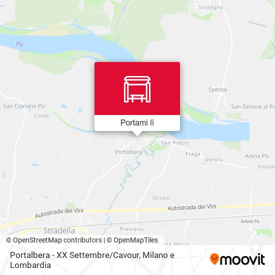 Mappa Portalbera - XX Settembre / Cavour