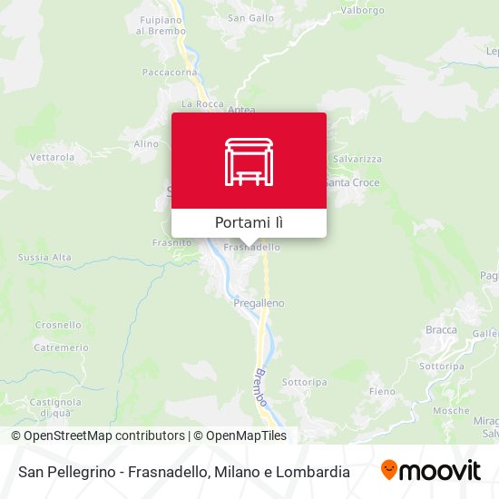 Mappa San Pellegrino - Frasnadello