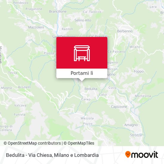 Mappa Bedulita - Via Chiesa