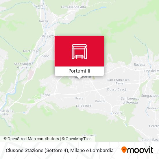 Mappa Clusone Stazione (Settore 4)