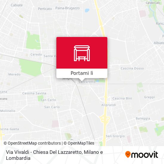 Mappa Via Vivaldi - Chiesa Del Lazzaretto