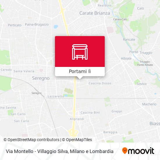 Mappa Via Montello - Villaggio Silva