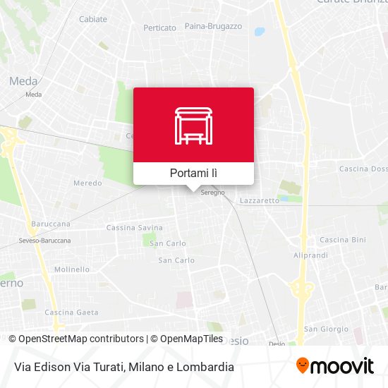Mappa Via Edison Via Turati
