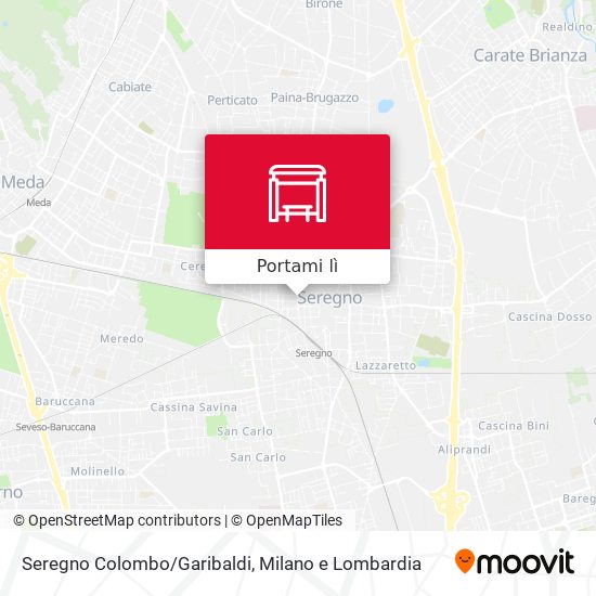 Mappa Seregno Colombo/Garibaldi